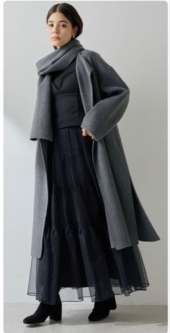 じゃばらのど飴　ウィムガゼット　ストール付きリバーコート