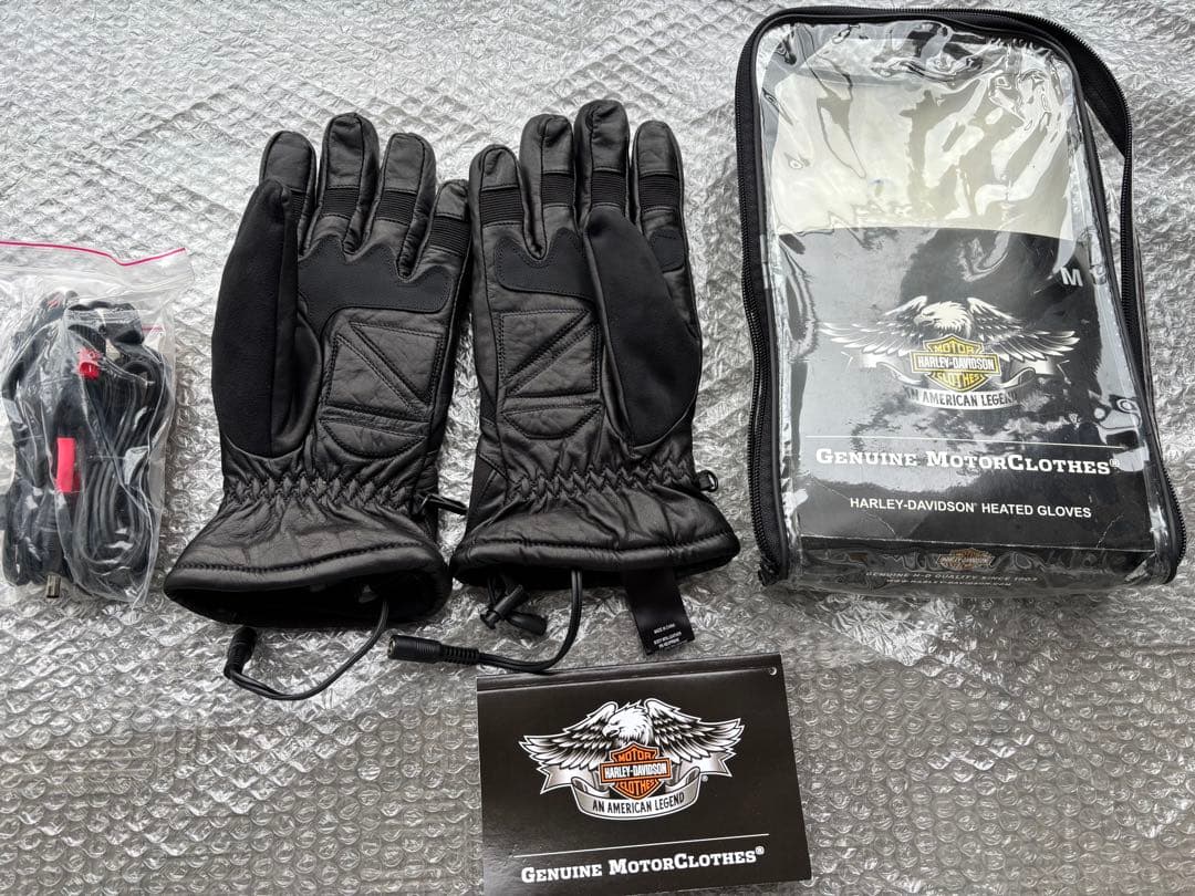 ハーレー ヒーテッドグローブ 電熱グローブ Mサイズ 専用ハーネス付　未使用