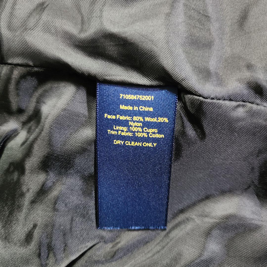 凝り性ポロラルフローレン 現行 肉厚 ウールブレンド メルトン ピーコート