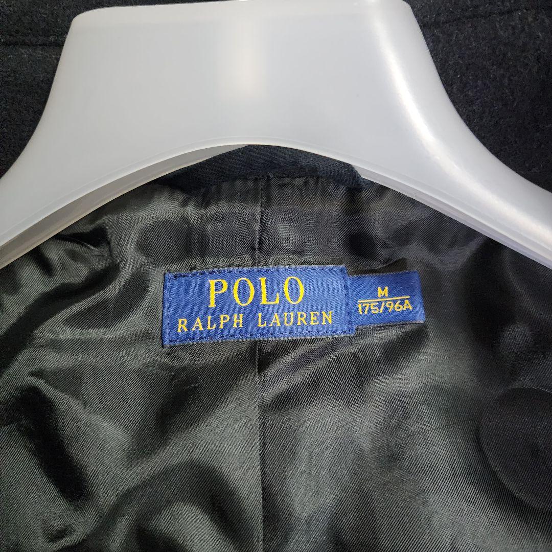 凝り性ポロラルフローレン 現行 肉厚 ウールブレンド メルトン ピーコート