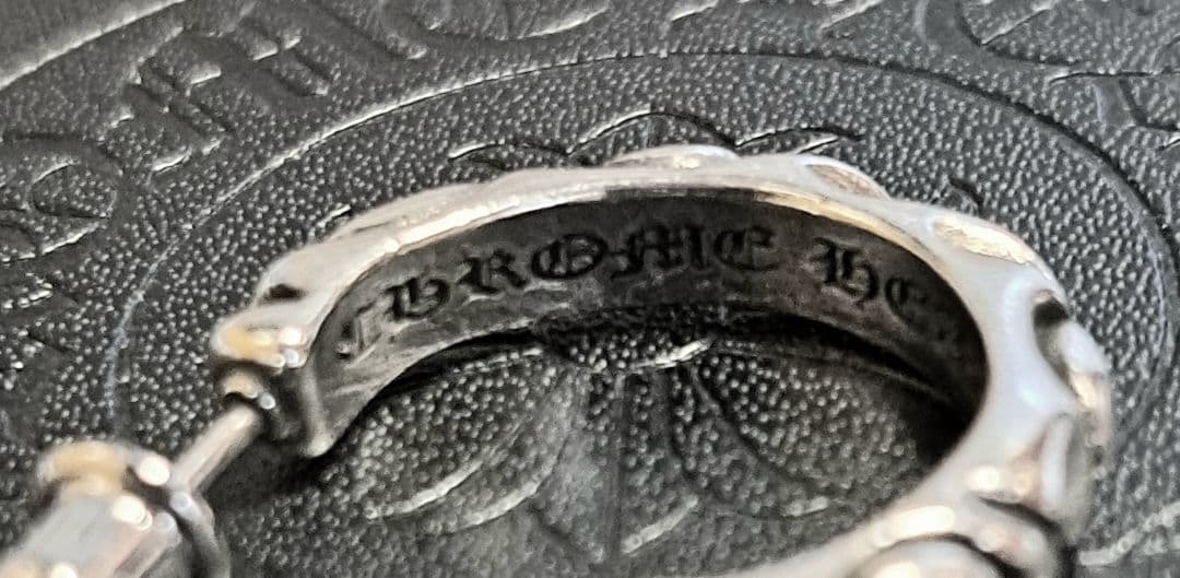 CHROME HEARTS/スクロールフープ ピアス 片耳