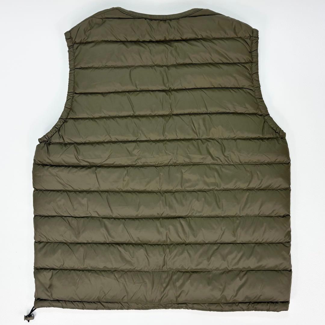美品✨DANTON ダウンキルティングベスト　インナーダウン　 オリーブ　36