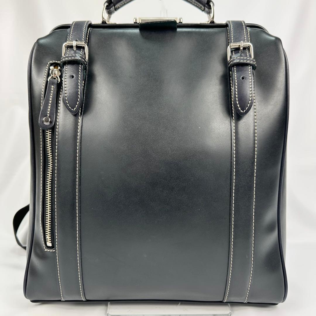 【極美品】豊岡鞄 木和田 2WAY リュックダレスバッ グビジネス 通勤黒A4