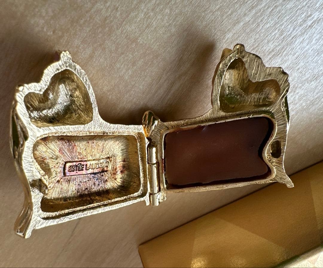 激レア ESTEE LAUDER 練り香水 ヨークシャーテリア レトロ 香水