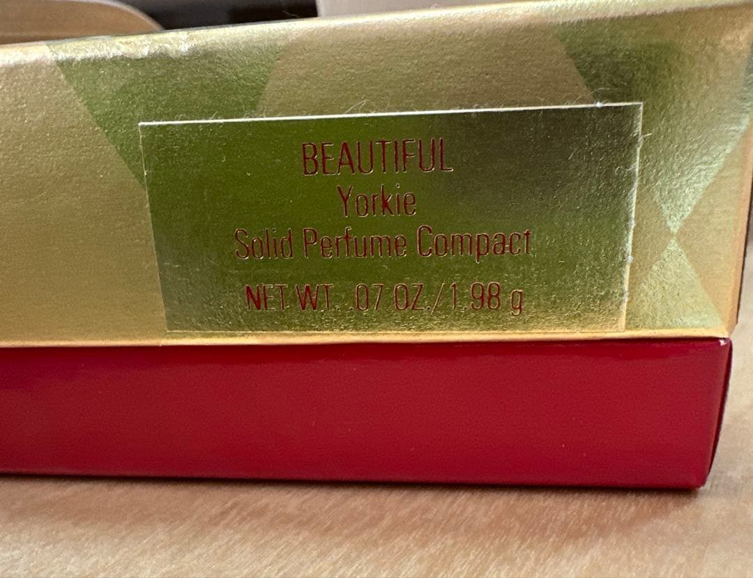 激レア ESTEE LAUDER 練り香水 ヨークシャーテリア レトロ 香水