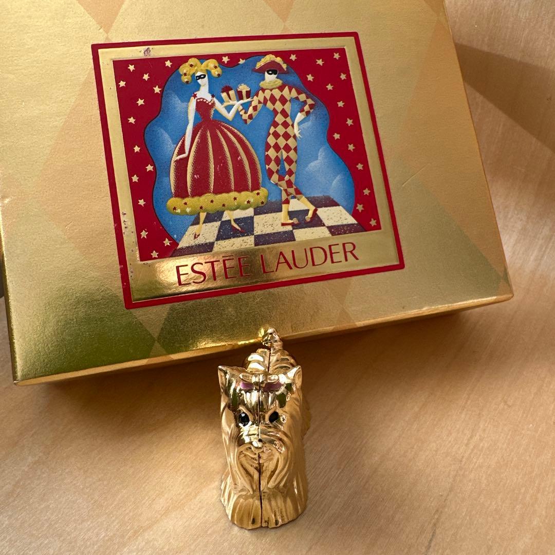 激レア ESTEE LAUDER 練り香水 ヨークシャーテリア レトロ 香水
