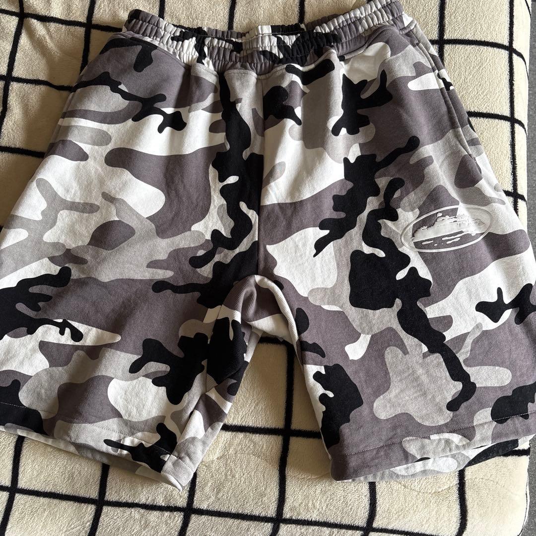 Corteiz カモフラージュ ハーフパンツ グレー
