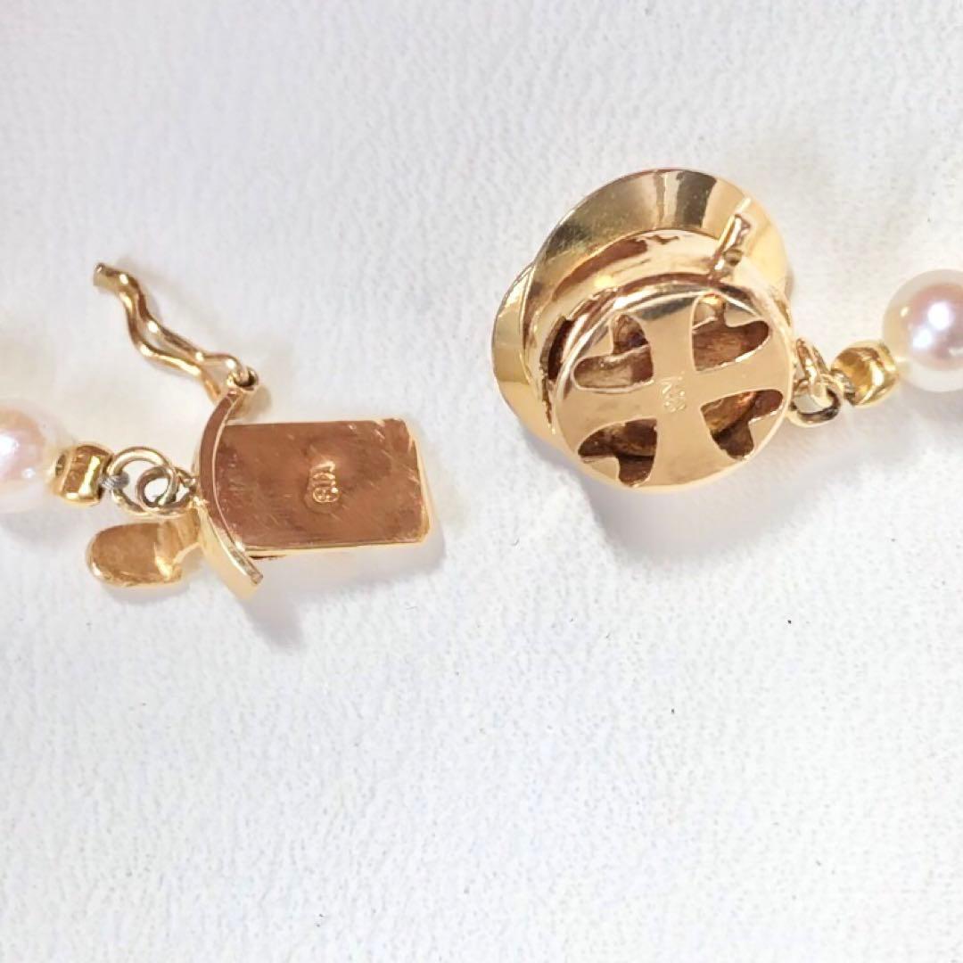 k18 アコヤ真珠　ネックレス　鑑別書付