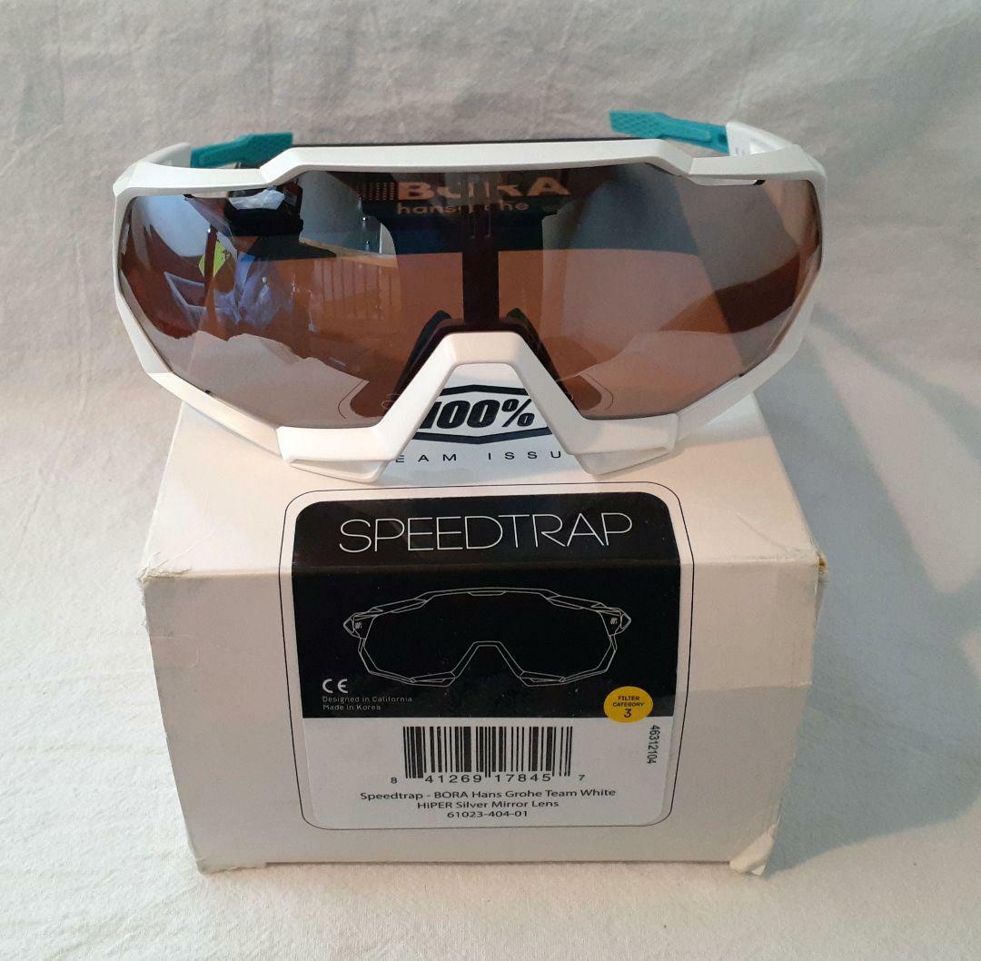 100% SPEEDTRAP Bora ホワイト ワンハンドレッド サングラス