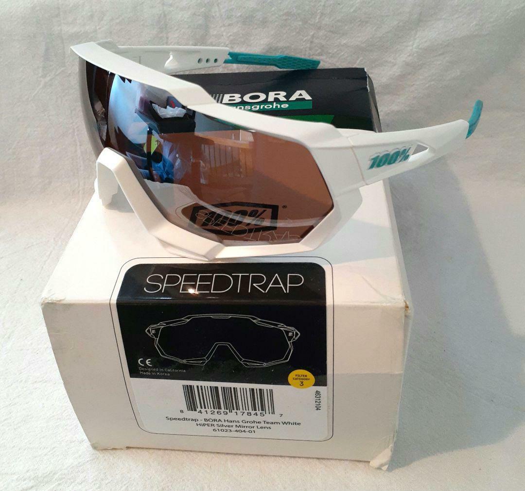 100% SPEEDTRAP Bora ホワイト ワンハンドレッド サングラス