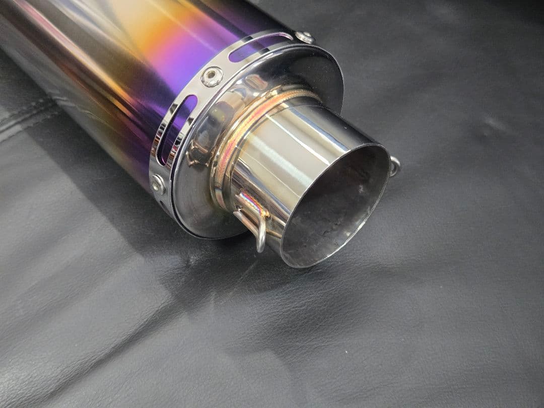 リアライズ Realize 100φ×450mm 60.5φチタン汎用マフラー