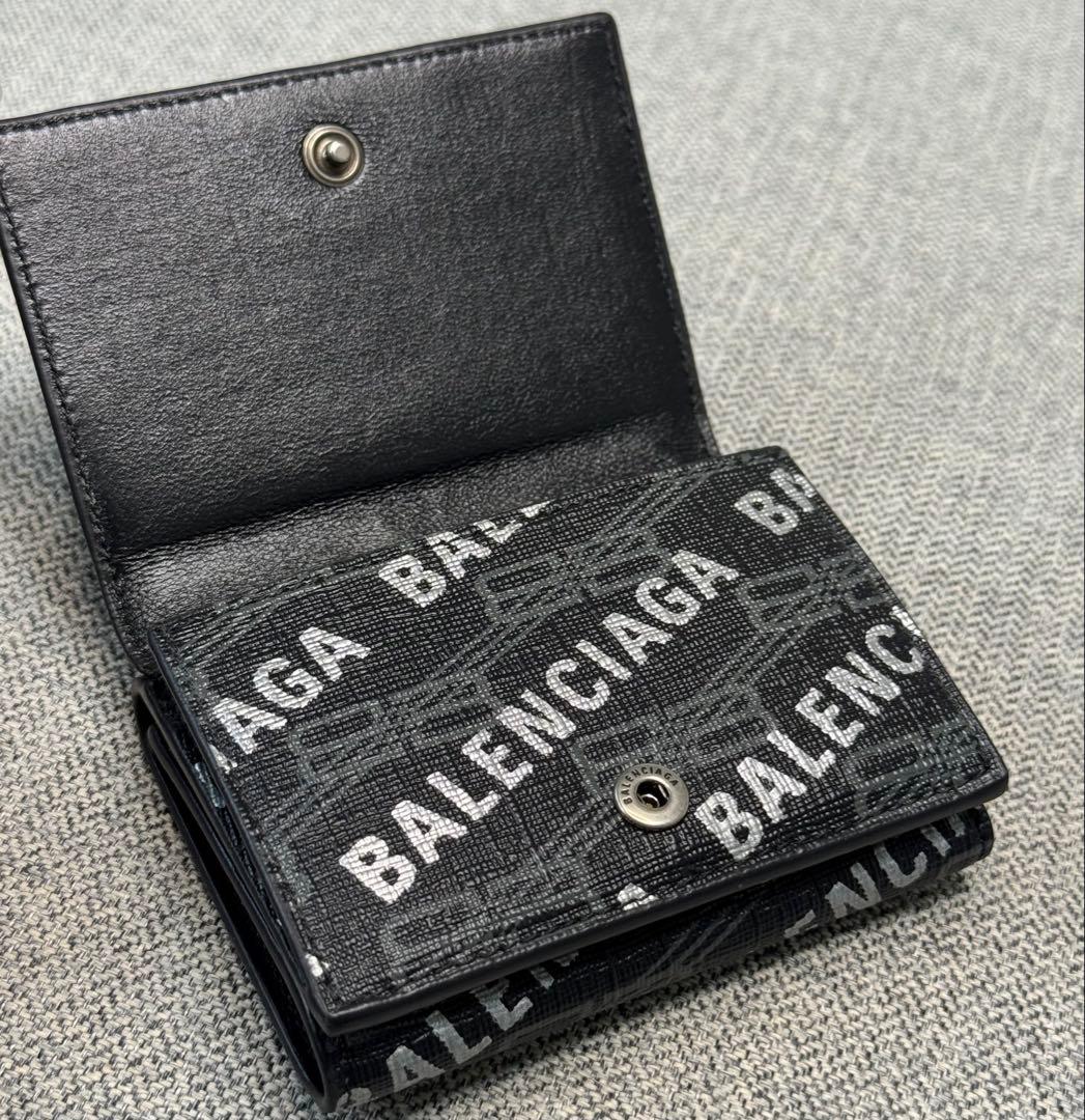 BALENCIAGA バレンシアガ BBモノグラム コンパクトウォレット