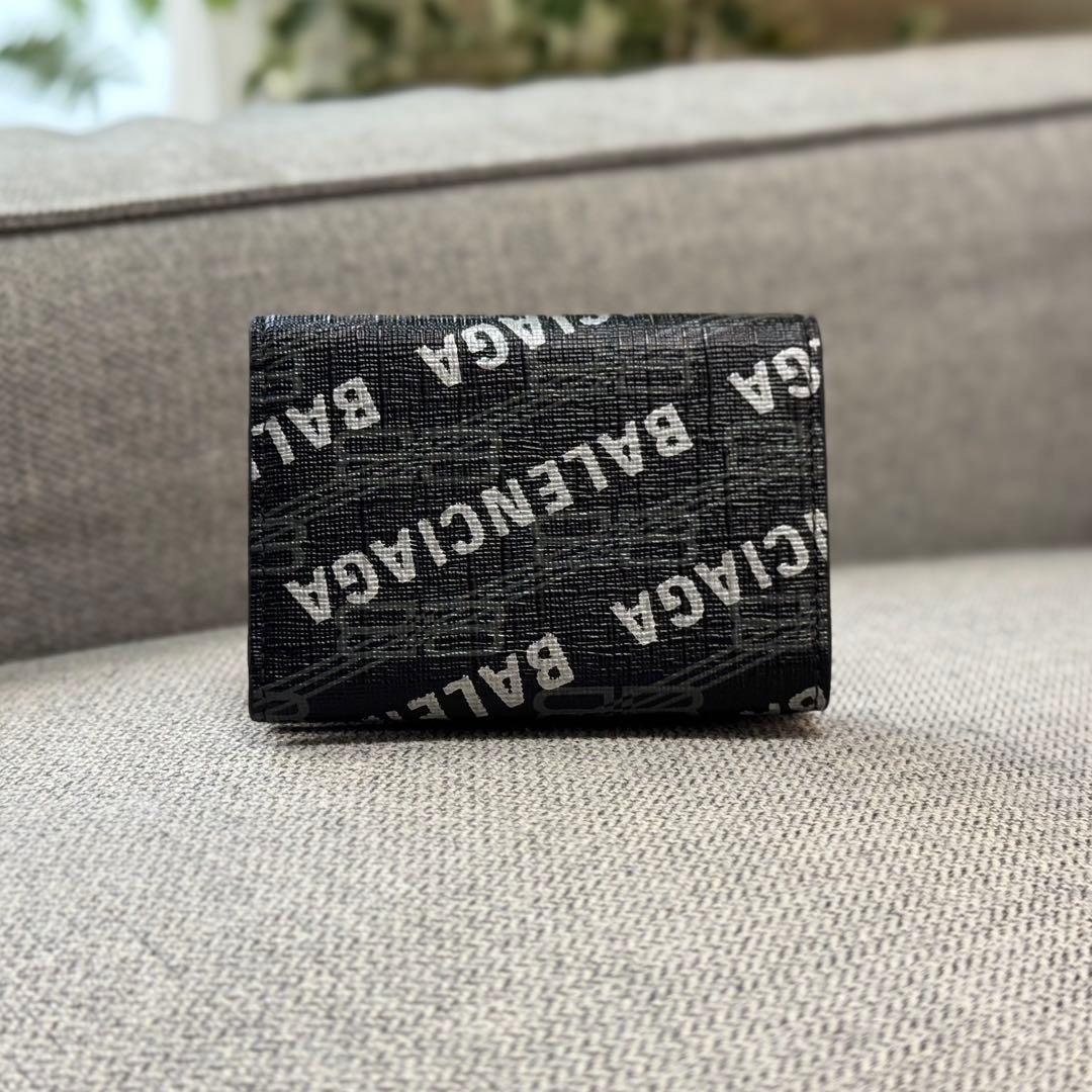 BALENCIAGA バレンシアガ BBモノグラム コンパクトウォレット