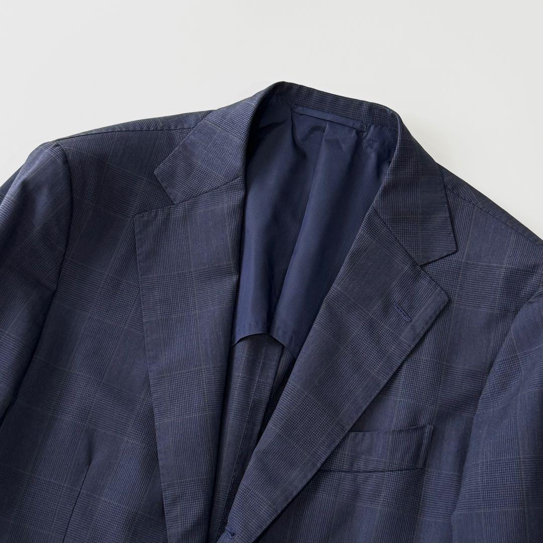 BEAMS F ビームスエフ ウール グレンチェック シングル ジャケット