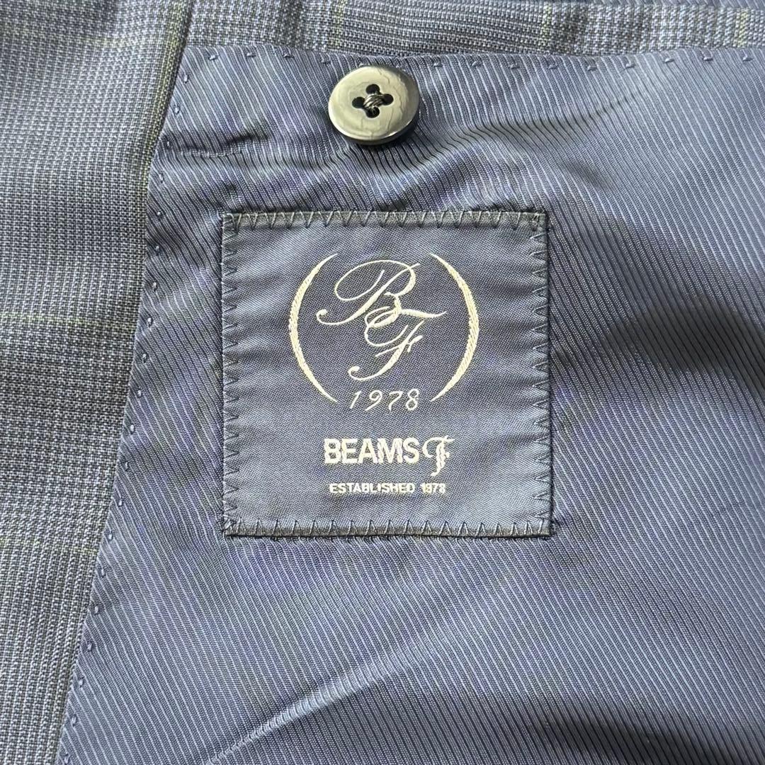 BEAMS F ビームスエフ ウール グレンチェック シングル ジャケット
