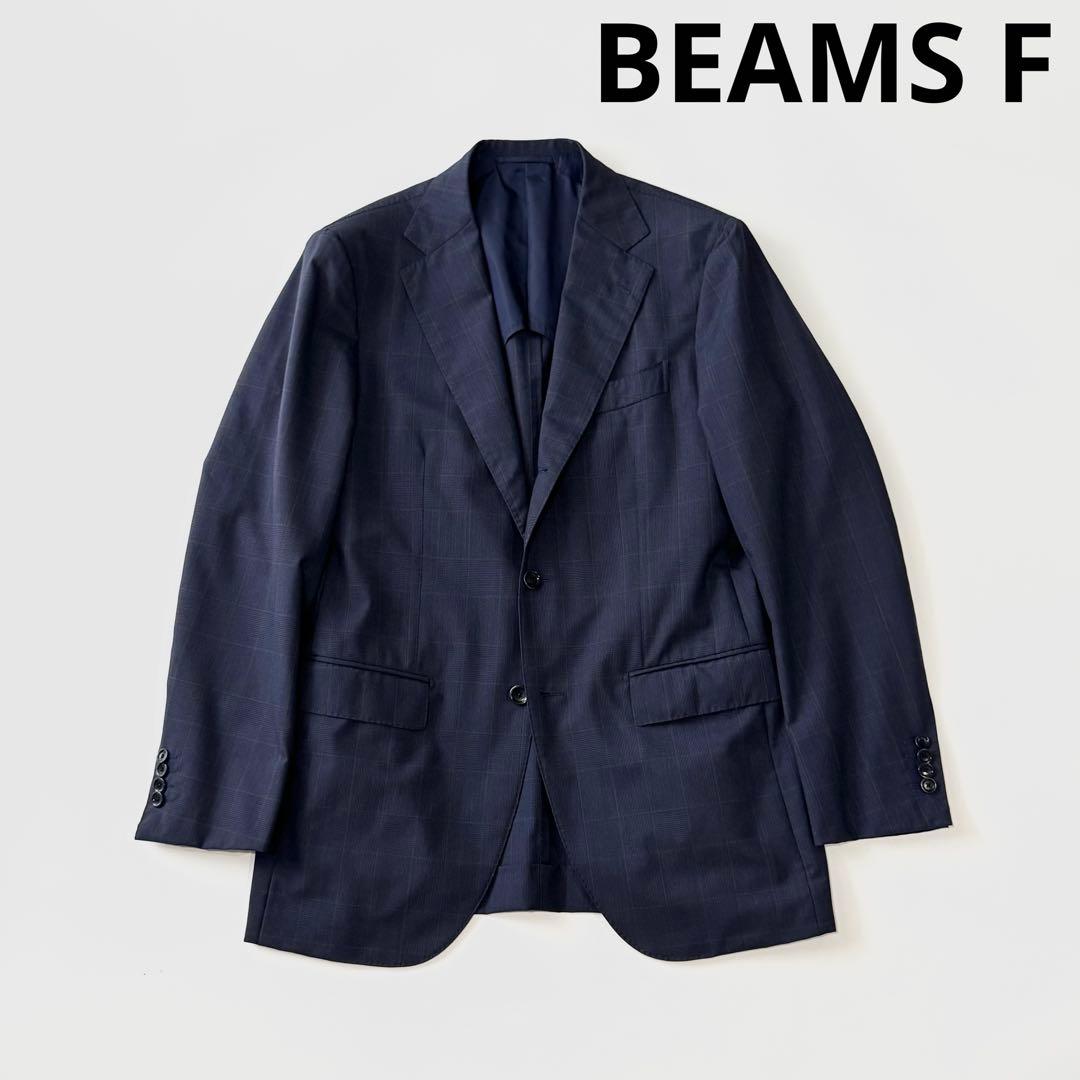 BEAMS F ビームスエフ ウール グレンチェック シングル ジャケット