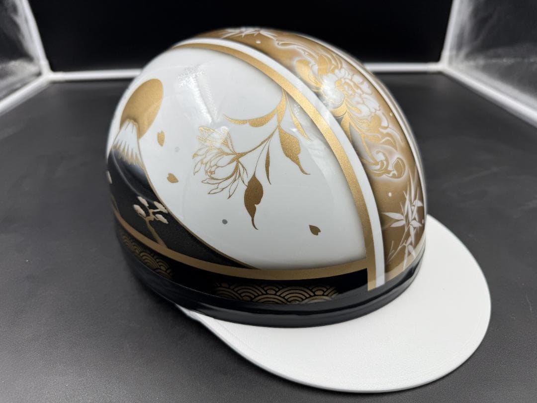 コルク半　カスタム　三つボタン　 富士日章　 白黒金　 桜吹雪 花柄 高級クリヤ