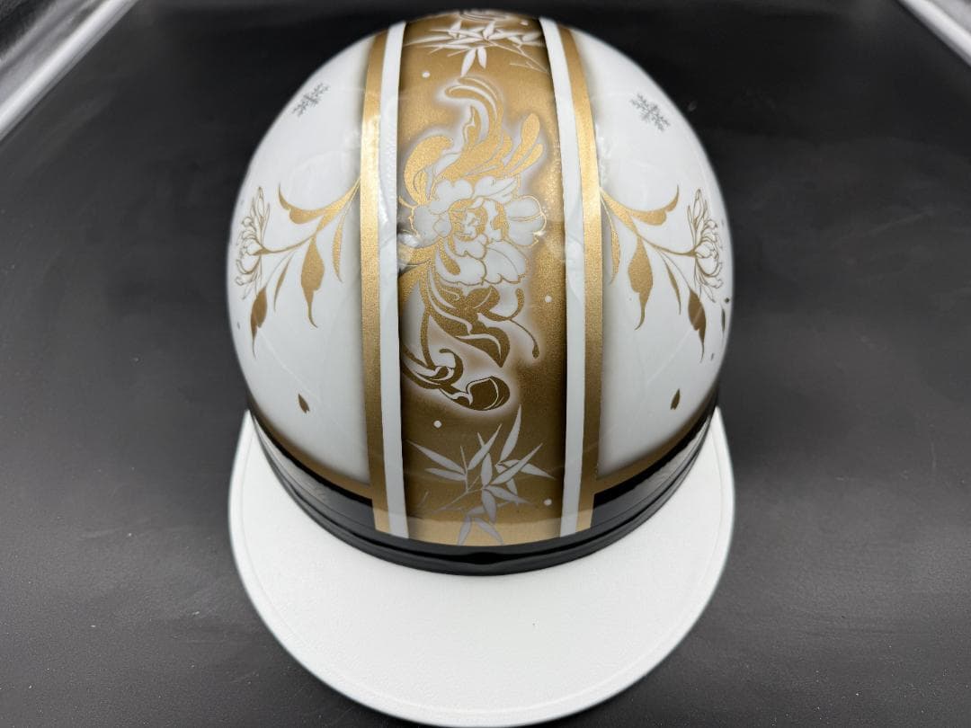 コルク半　カスタム　三つボタン　 富士日章　 白黒金　 桜吹雪 花柄 高級クリヤ