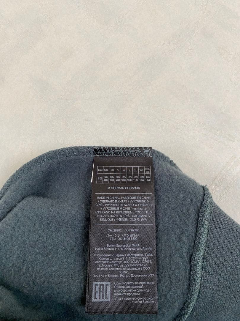 BURTON パーカー L(JPN XL) バートン hoodie スノーボード