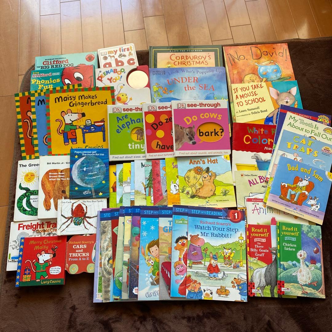 N*a様 英語絵本 まとめ売り 56冊 しかけ絵本などいっぱい　フォニックス