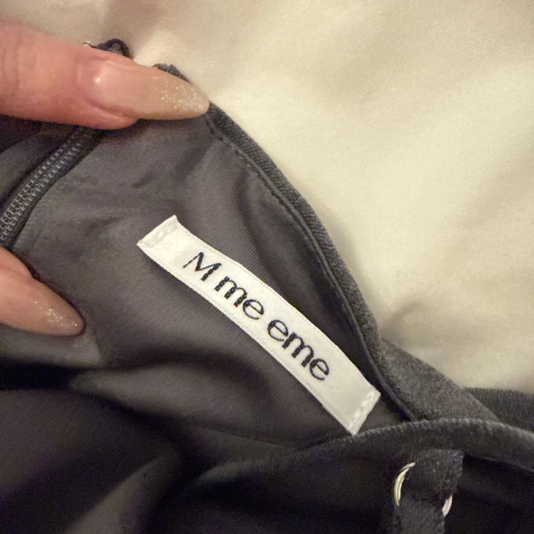 ワンピース M me eme Square neck puff mini onepiece