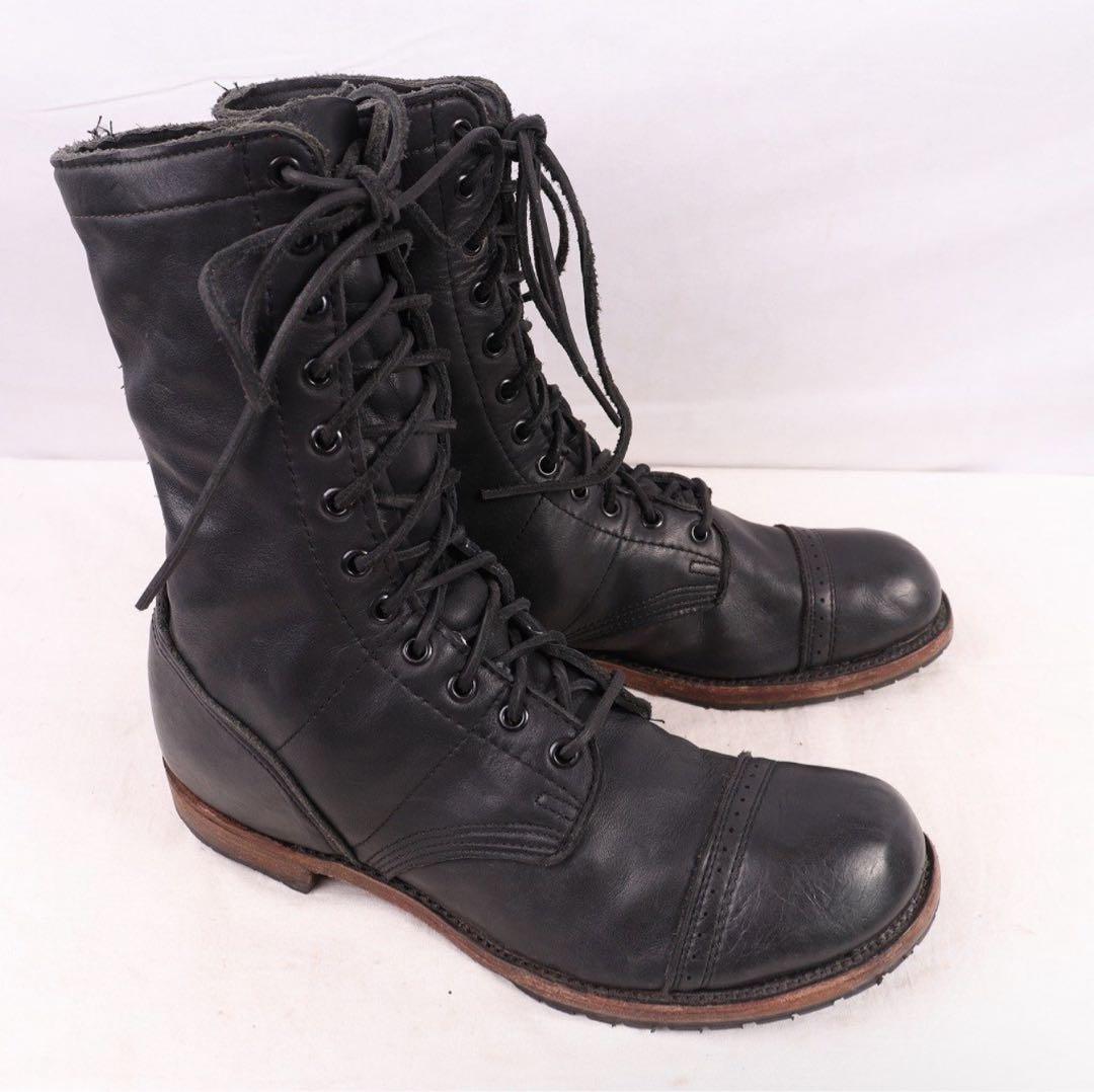 USA製9 1/2パンチドキャップトゥ パラシュート ブーツ　ジャンプブーツ