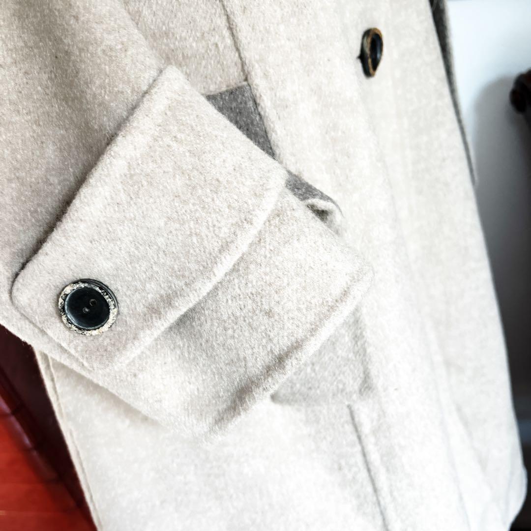 極美品　foxyフォクシー　カシミヤ　エトープ　ベージュ　ダブルフェイス　コート