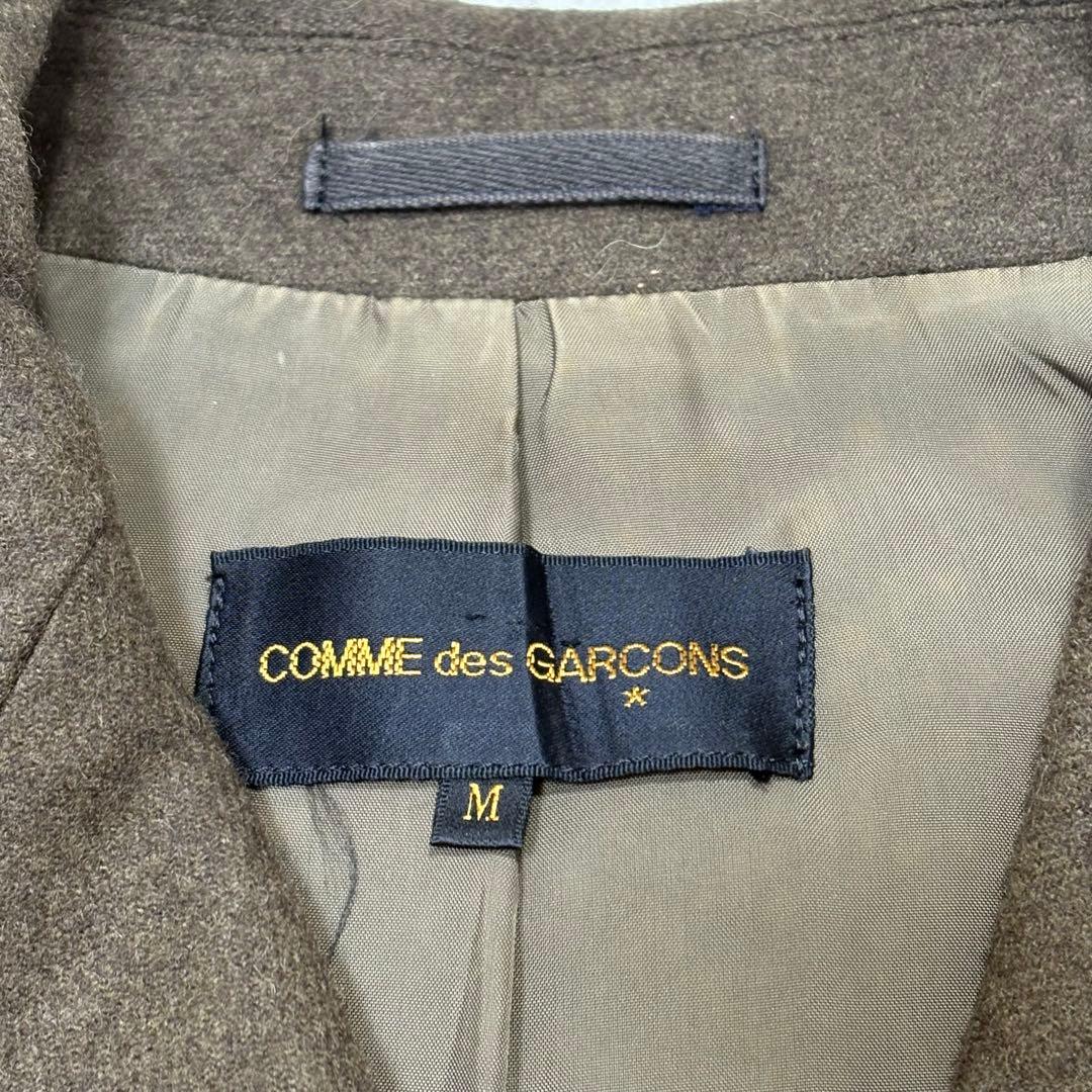 コムデギャルソン　短丈　テーラードジャケット　ダブル　カーキ　M 日本製