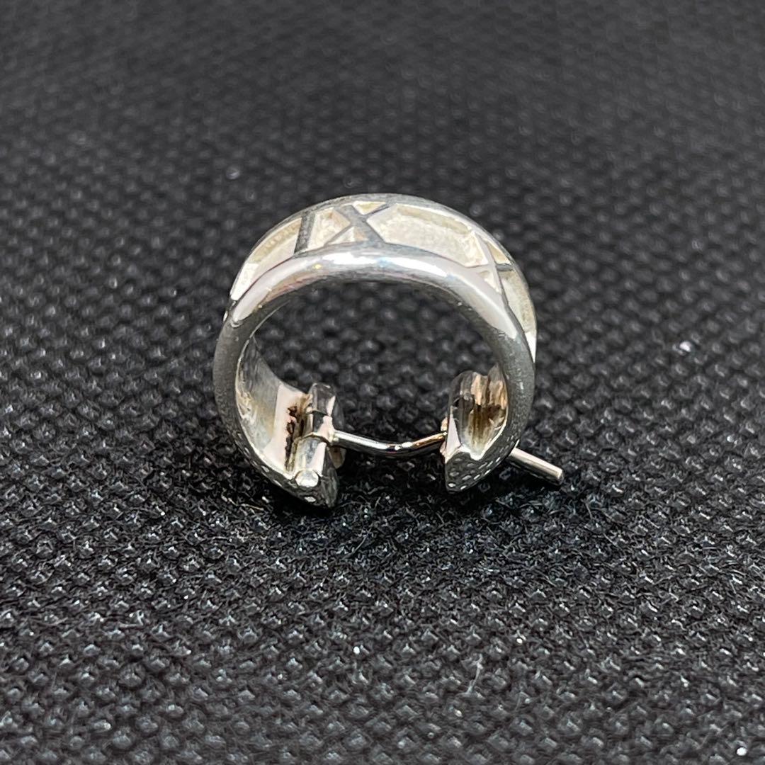 ティファニー　ピアス　アトラス　シルバー　フープ　オールド　片方　#A-115