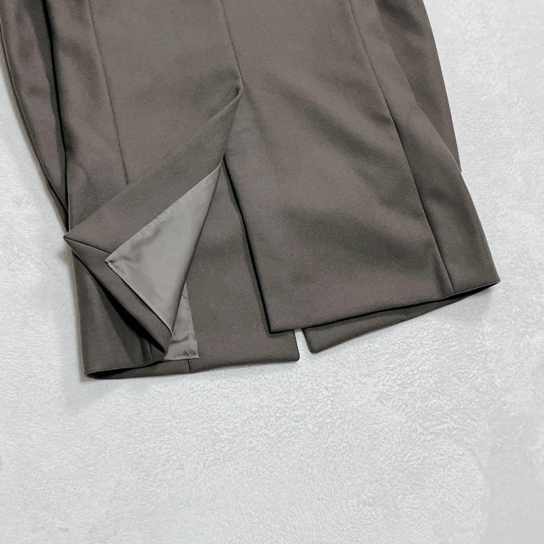 美品『エディフィス』スーパー140s メルトンチェスターコート XL オリーブ