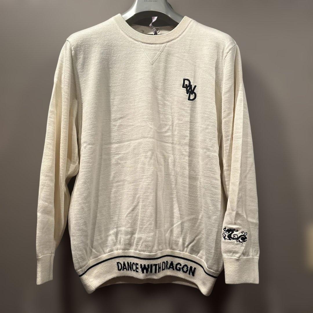 美品❗️ダンスウィズドラゴン　ホワイト クルーネック セーターサイズ5