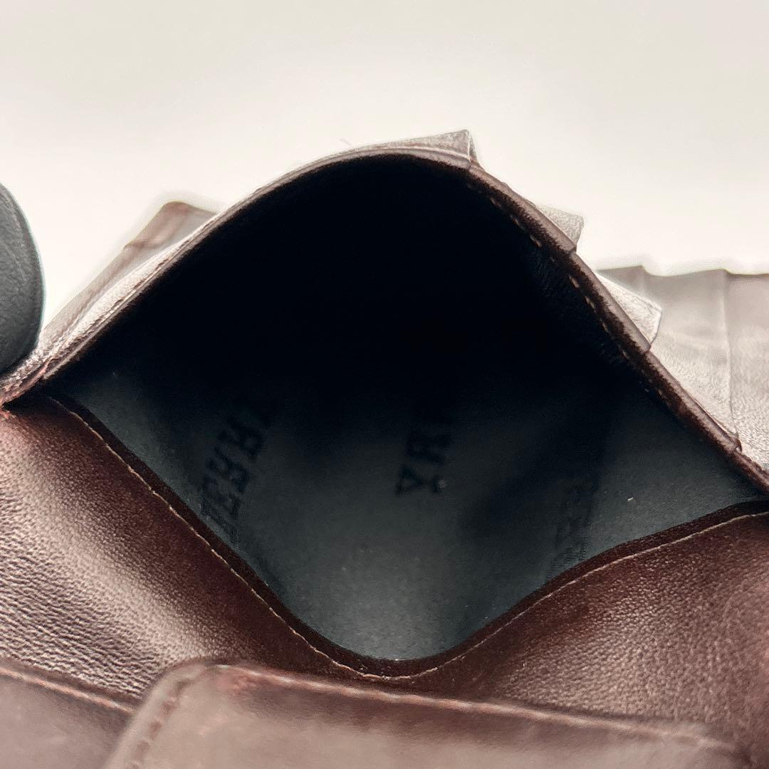 BURBERRY バーバリー 二つ折り財布 レザー チェック柄 高級 良品