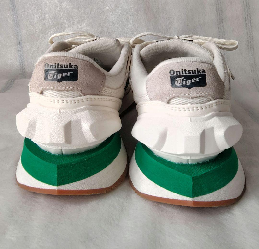 オニツカタイガー MOAGE CO モアージュ ホワイト✕グリーン 23.5cm