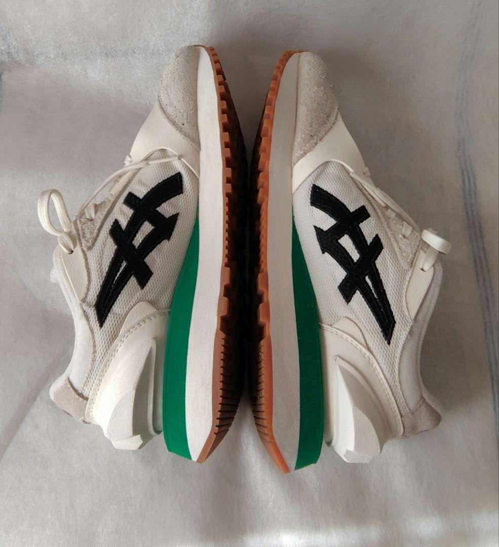 オニツカタイガー MOAGE CO モアージュ ホワイト✕グリーン 23.5cm