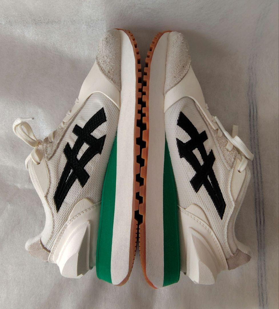 オニツカタイガー MOAGE CO モアージュ ホワイト✕グリーン 23.5cm