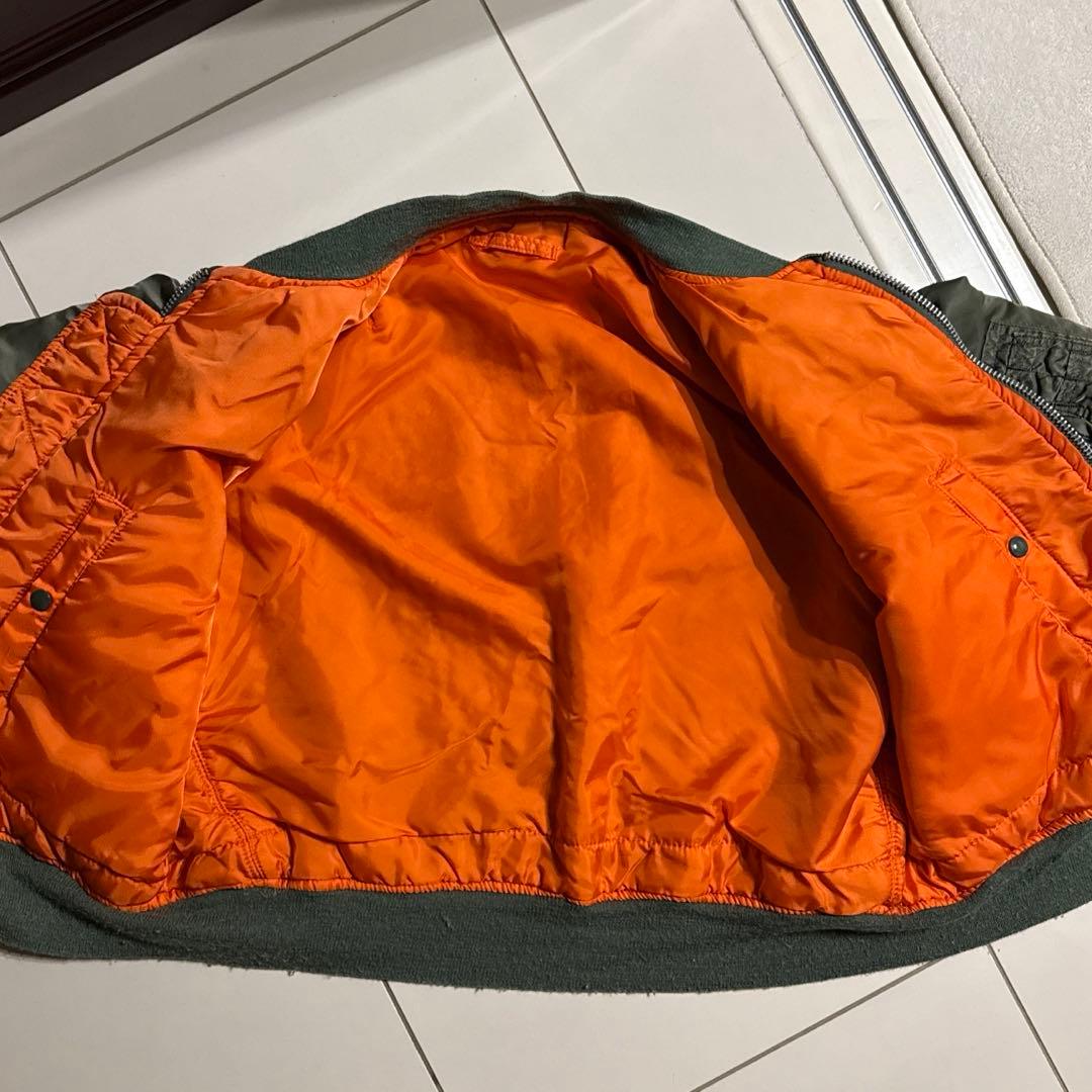 80's アメリカ製 ALPHA INDUSTRIES MA-1 旧モデル L