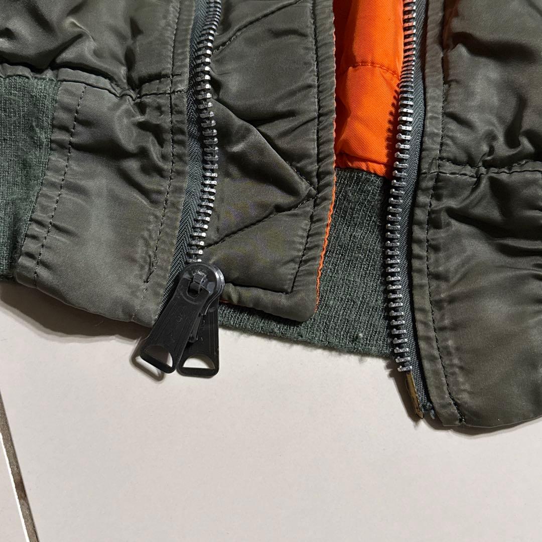 80's アメリカ製 ALPHA INDUSTRIES MA-1 旧モデル L