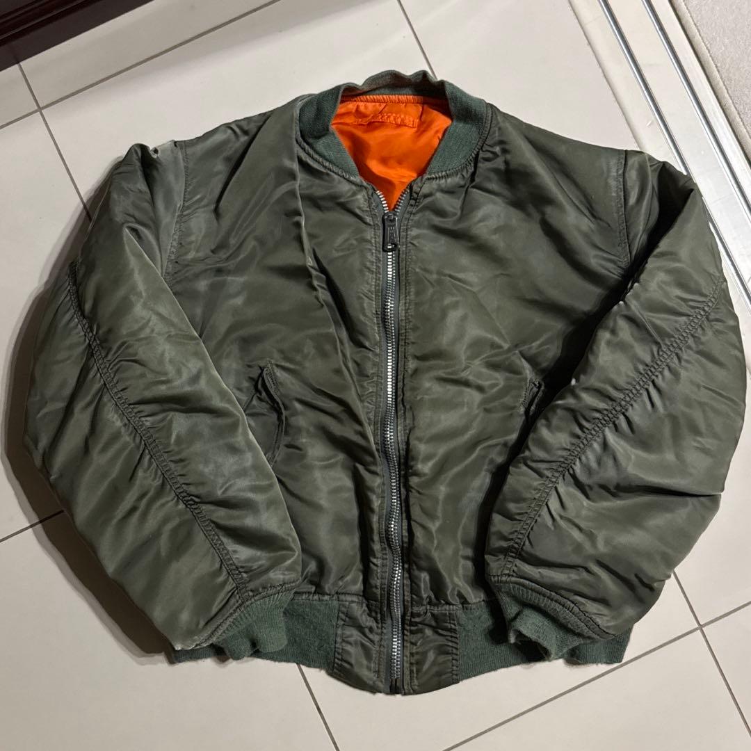 80's アメリカ製 ALPHA INDUSTRIES MA-1 旧モデル L