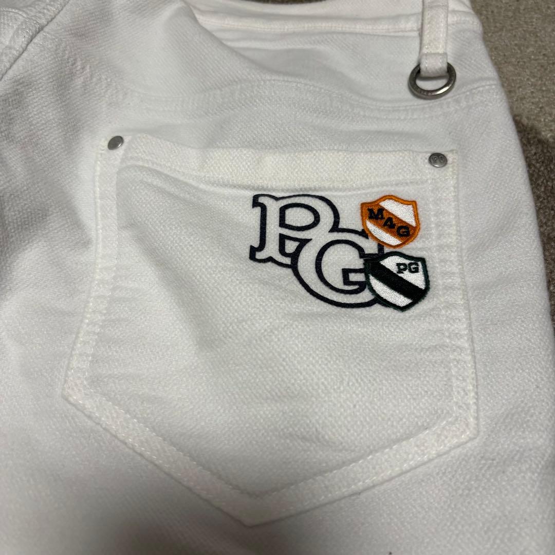 パーリーゲイツ　PEARLY GATES ゴルフパンツ　蓄熱裏起毛　ホワイト