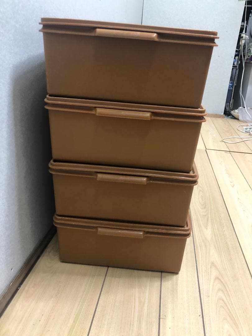 TUPPERWARE タッパーウェア　スーパーケース　ブラウン　75027-2-