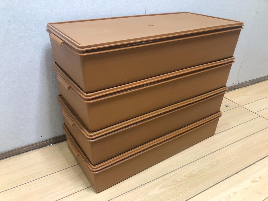 TUPPERWARE タッパーウェア　スーパーケース　ブラウン　75027-2-