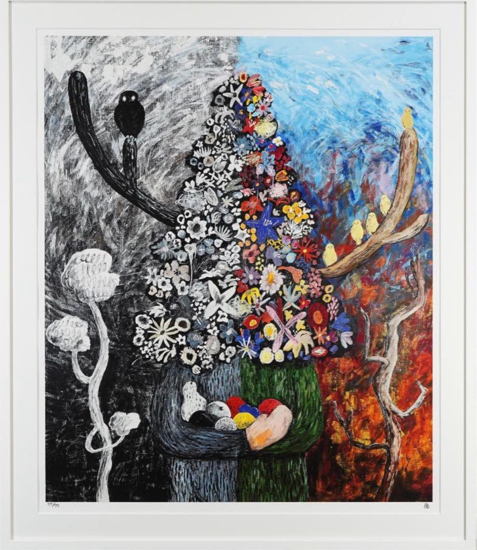 平子 雄一「Gift 14」シルクスクリーン　額装済