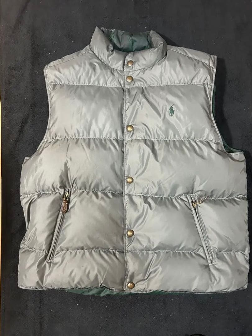 h*i様 【希少XL】90s ラルフローレン リバーシブルダウンベスト