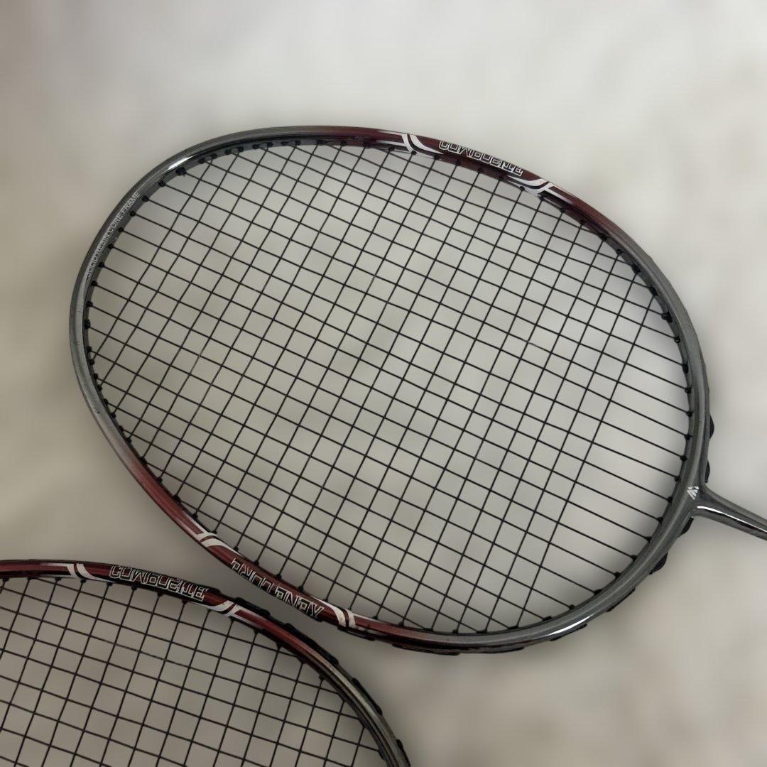 【2本セット】MMOA XENEPOWER16 バドミントンラケット シルバー