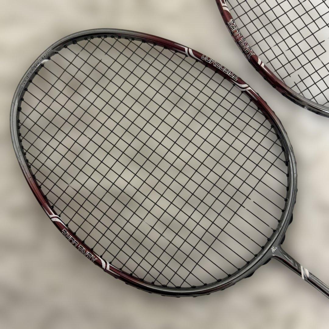 【2本セット】MMOA XENEPOWER16 バドミントンラケット シルバー