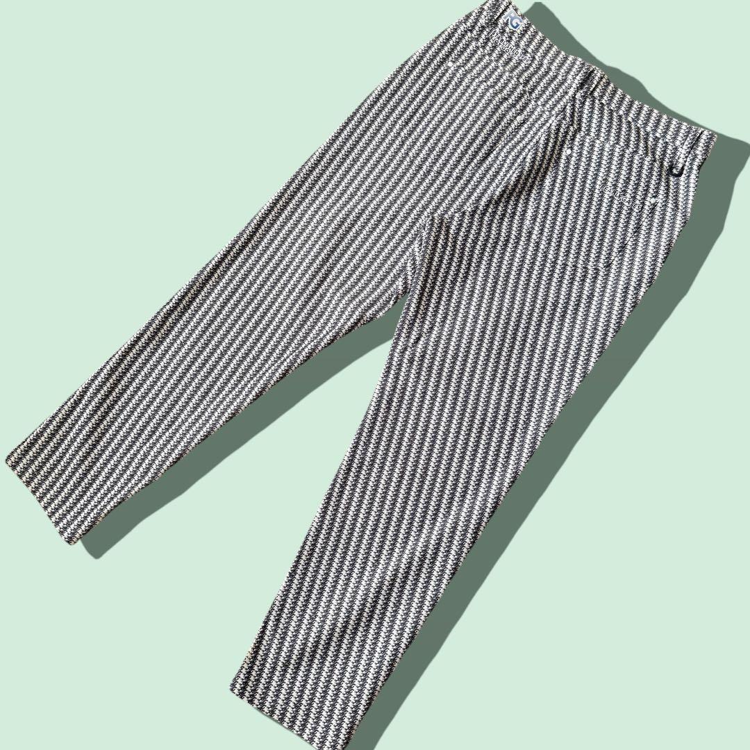 現行モデル　パーリーゲイツ　パンツ　総柄　紺　白　XL〜XXL相当 ネイビー　6