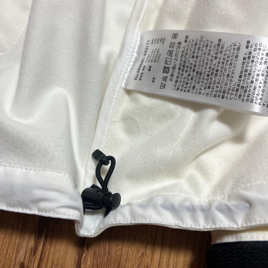 yuu10ムータマリン クリームホワイト フード付きジャケット　0サイズ