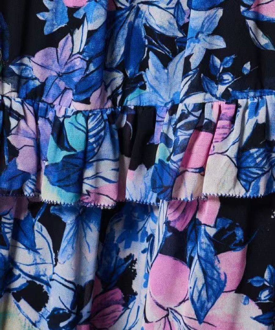 Sov./ シフォンティアードロングワンピース