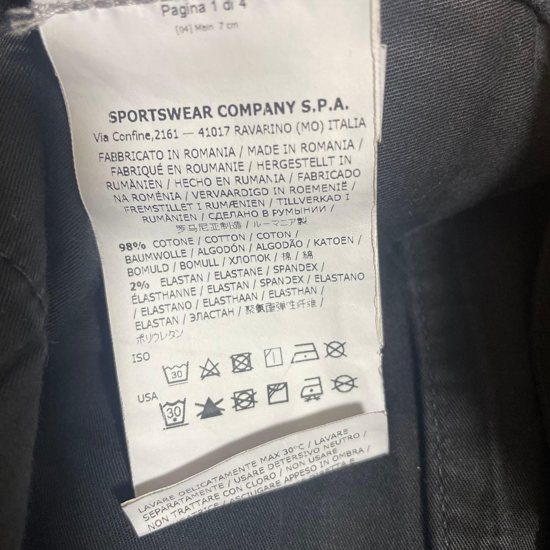 フェード感◎ STONE  ストレッチカーゴパンツ ブラック S