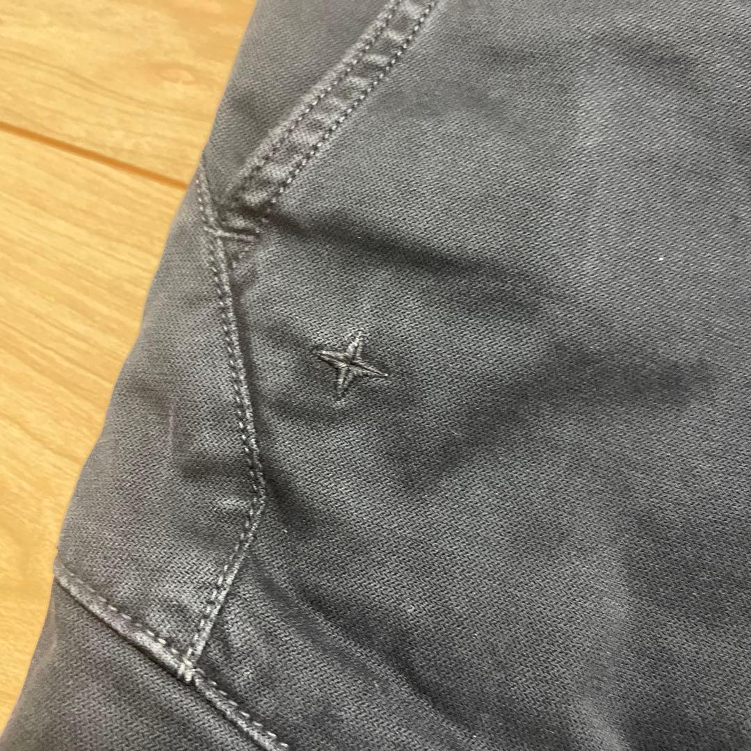 フェード感◎ STONE  ストレッチカーゴパンツ ブラック S